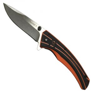 Twisted X 3.25" Blade Orange Frame Lock Folder Knife - HK710OR